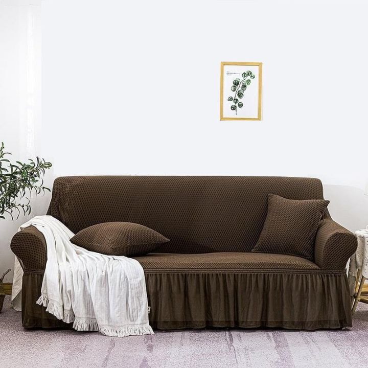 Turkish Style Sofa cover Frill sofa cover for seater (3+1+1