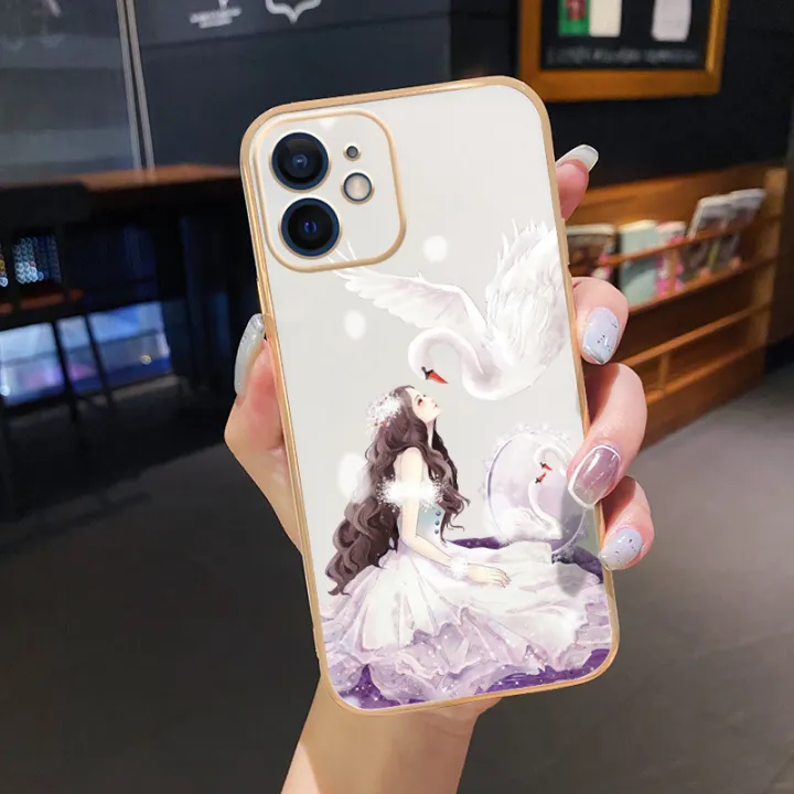 JIUMOO%20For%20OPPO%20A12%20Case%20Plating%20Side%20Edge%20Square%20New%20Design%20Clear%20Princess%20Girl%20Phone%20Cases%20Pattern%20Silicone%20Casing%20Full%20Back%20Cover%20Camera%20Protect%20Shockproof%20Softcase%20-%20Image%208