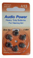 Audio Power Hearing Aid Battery / Heavy Duty Hearing Aids Batteries Size # A13. 
