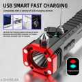 super Powerful 2-in-1 3000mah Emergency Flashlight & Charging Bank Waterproof LED Powerful Torch 1KM Range Torch Light High Power Long Distance 1 km,1000 Meter Long Range, 3300 mAh / High Battery Back up Water Resistance Rechargeable Led. 