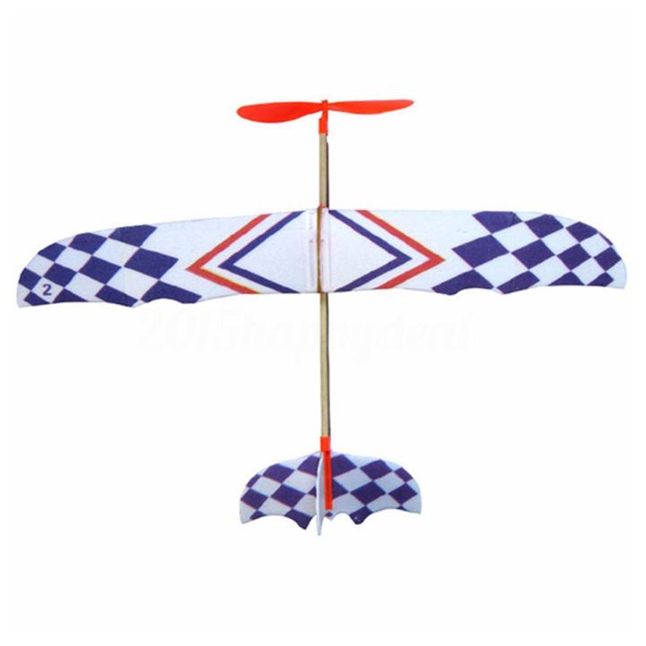 Elastic Rubber Band ed DIY Foam Plane Model Kit Aircraft Educational Toy