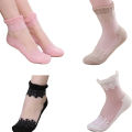 Buy (PACK OF 1) Ladies socks shoes Pair Net Ankle Socks For Girls BY GOLDEN TRADERS. 