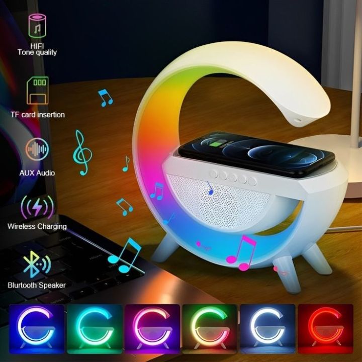 G%20Shape%20Smart%20Lamp%20-%20Multi-Functional%20Wireless%20Charger%20+%20Bluetooth%20Speaker%20-%20Digital%20Alarm%20Clock%20Speaker%20With%20LED%20display%20RGB%20Night%20light%20Table%20Lamp%20For%20Bed%20Room%20With%2015W%20wireless%20Fast%20Charging%20-%20Image%202