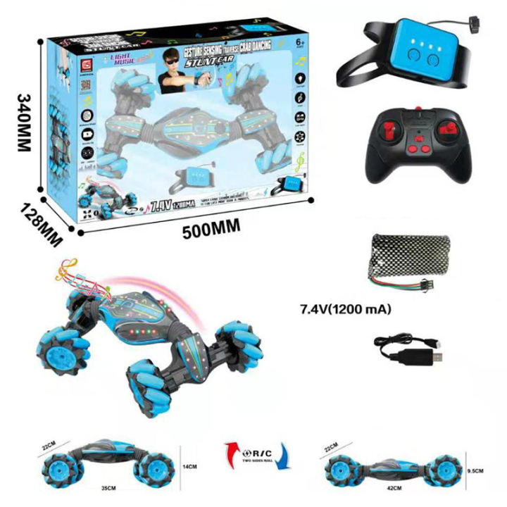 Gesture%20Sensing%20RC%20Car%20for%20Boys%20with%20Light%20&%20Music,%204WD%20Off%20Road%20Vehicle%20Truck,%20Double%20Sided%20360%C2%B0%20Rotating%202.4GHz%20Remote%20Control%20Car%20Toy%20for%20Kids%20Age%206+,%20Birthday%20Gift%20-%20Image%204