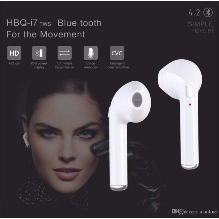 i7 Wireless Bluetooth Earpod v4.1 - Single Ear