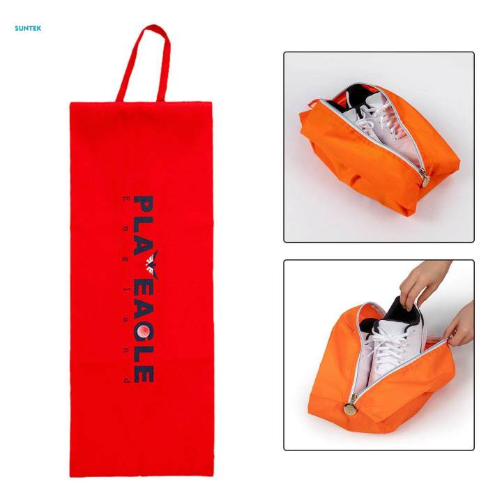 Golf Shoes Bag 6"x16" Tear Resistant Zipper Tote Oxford Cloth Durable Shoe Pouch for Camping Outdoor
