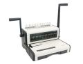 IBICO Binding Machine Leo S21 – A4 Punch & Bind, 120 Sheets Binding Capacity, 18 Sheets Punching Capacity, Adjustable Paper Margin, 4x4mm Square Holes. 
