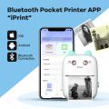 Pocket Inkless Mini Printer - Portable Bluetooth Thermal Printer for Kids- Compatible with iOS & Android. 