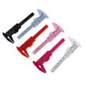 Portable 80mm Plastic Eyebrow Measuring Vernier Caliper Tattoo Microblading Caliper Ruler Permanent Makeup Measurement Tools. 