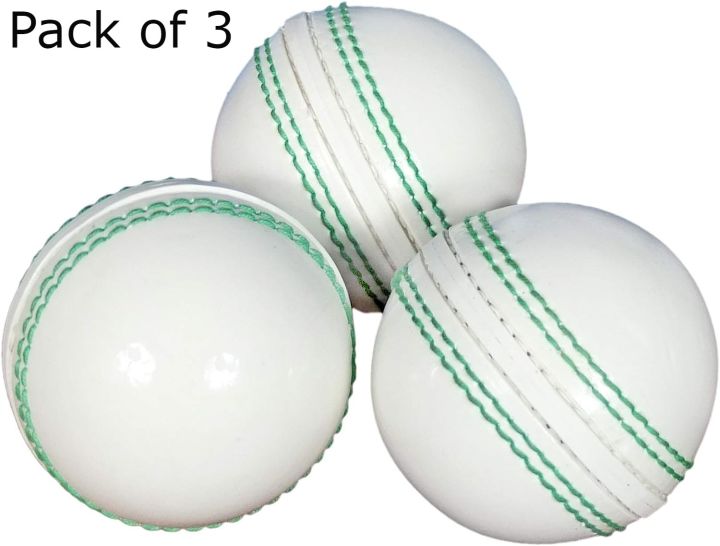 Sports Soft Rubber Cricket Training Practicing Hard (Random Color) Cricket Ball Seasoned Hand Stitched No Stamp for and Outdoor Practice Cricket Balls set of 3