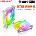 【ZOSR】X3 120mm 5V ARGB Cooling Fan PWM 6PIN Mute PC Computer Case Fan Cooler With Music Rhythm Wireless Controller Radiator. 