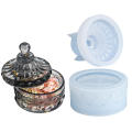 Resin Jar Mold Jewelry Box Mold Silicone Molds With Lid For Diy Storage Container For Jewelry, Candy, Chocolate, Small Items Molds For Candles. 