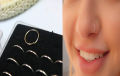 Nose Pin Girls Small Simple Round Shape Sterling Silver Nose Stud 1 Pcs. 
