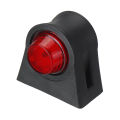 Automotive 12V 24V Dual Side LED Red + White Side Marker Lights Indicator Warning Lamp Trailer Truck Lorry Caravan. 