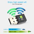 5G Dual-band 600Mbps drive-free WIFI wireless network card USB Ethernet PC adapter wifi LAN receiver. 