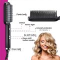 2 in 1 Hair Straightening Comb & Curling Brush | Fast Heating, Anti-Scald, Multifunctional Design | No Damage, Easy to Use. 