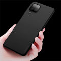 Samsung Galaxy A12 Black Soft Silicon Back Cover. 