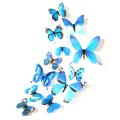 12Pcs/Set 3D Butterfly Background Wall Stickers DIY Kids Room Living Room Decor. 