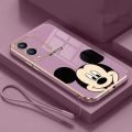 Vivo Y17s Y17 Y12 Y15 Y11 Y19 Lovely Mickey Mouse 6D Plating Square Edges Case Exquisite Soft Casing Cover. 