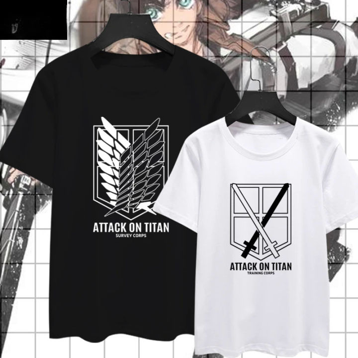 Attack on Titan Scout Regiment Dororo Alan Anime peripheral T-shirts short sleeves men and women half sleeve shirt clothes Tops