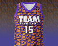 Customize Basketball Sport Jersey With Sleeveless Shirt and Short For Sports Team. 