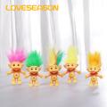 Loveseason Troll Doll Ornament Long Hair Leprocauns Doll Figure Cartoon Model. 