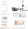 CPVAN WiFi Security Camera, 1080P Outdoor Camera Works with Echo Show, Wireless Security System, Night Vision -15M IP Camera, Two-Way Audio, IP66 Waterproof, Motion Detection, Resolution (1920*1080),SD Card Support - Mx64GB, (not included).. 