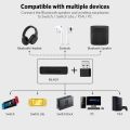 1Mii MiiLink (ML 400) Bluetooth Adapter for Nintendo Switch/PC/PS5/Laptop, Wireless Audio Bluetooth 5.0 Transmitter aptX Low Latency. 