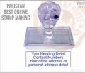 Customize rubber stamp with your own choice with free stamp pad. 