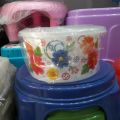 4 Pcs Printed Food Storage Boxes with Covers Random Prints. 