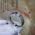 Never fade Men Classic Stainless steel Zircon Ring For Men Women Wedding couple Engagement jewelry. 