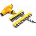 24 in 1 Professional Tools - T Shape Screwdriver Set JL-1080 Batch Head Ratchet Pawl Socket Spanner Hand Tools | 24pcs Multifunction repair opening tool kit. 