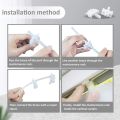 Vertical Blind Repair Carrier with Stem Vertical Blinds Repair Kit White Blinds Replacement Parts 40Pcs. 