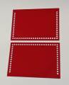 2 Pcs Transparent 3mm Red See Through Acrylic Bag 3 Side Holes 6 x 8 Inches Weaving Board Crochet Base for DIY Knitting. 