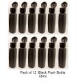 Pack of 12 / Empty Push Bottle 50ml / Empty Bottles for Hair Oil / Lotion Bottles Empty Plastic Push Bottles Flip Top. 