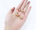 Golden Beads Charms Sewing Decorations Jewelry Findings Handmade Projects Craft Bead - Pack of 100. 