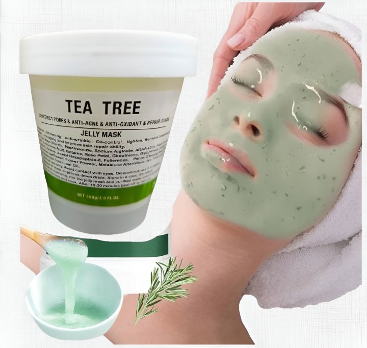 Dr Meinaier Tea Tree Oil Control Oily Skin Acne Dry jelly Mask Powder Facial Hydration 100g