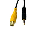 rca to 3.5mm-1 * 2.5mm male to RCA female cable-Black. 