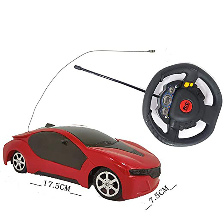 3D Fast Modern Car with Remote Control Colour May Vary