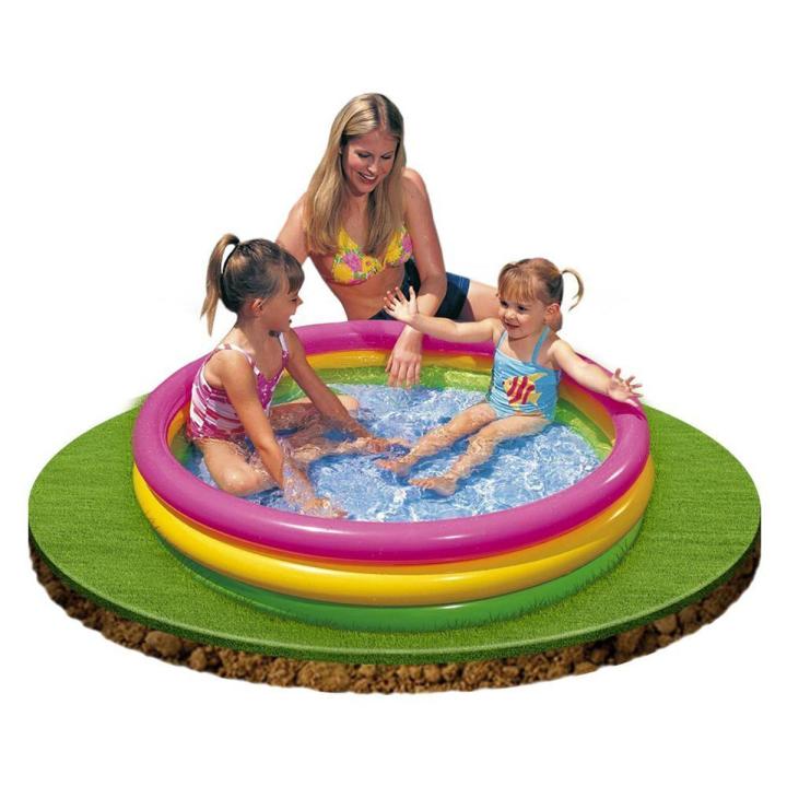 Latest Intex 57412-INTEX Sunset Glow Pool ( 45" x 10" ).Bestway Fill N Fun-Play Inflatable Swimming Pool For Kids- Baby Bath Tub