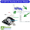 KY-039 5V Heartbeat Sensor Senser Detector Module By Finger For Arduino by Electrica. 