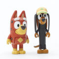8pcs/set Bluey Family Kawaii Animal The Bluey Bingo Action Toys PVC Figures Cute Cartoon Dog Movable Doll Bingo Dog set Education toys Children's toys Gift. 