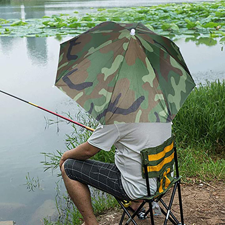 MeterMall%2030cm%20Portable%20Foldable%20Camouflage%20Umbrella%20Hat%20Multifunctional%20Sunshade%20Anti-uv%20Umbrella%20Cap%20Camping%20Headgear%20-%20Image%204