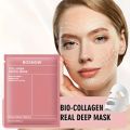 1Pcs Set Bio Collagen Deep Mask - Collagen Real Deep Mask Pack Hydrating & Firming Facial Sheet Masks with Collagen, Hyaluronic Acid & Nicotinamide Moisturizing & Invigorating for All Skin Korean Skin. 