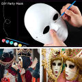 5pcs/pack White Mask DIY Design Blank Full Face Mask For Halloween Decoration Nightclub Kamen Rider Ghost Dance Hip Hop Mask. 