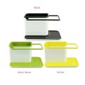 3 in 1 Kitchen Sink Organizer - Draining Holder, Towel Rack, Storage Box for Soap and Sponges. 