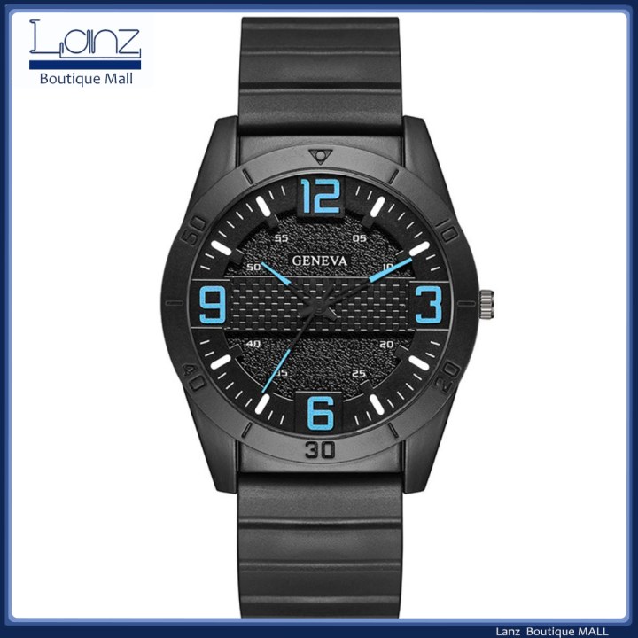 Popular StyleFashion Numbers Black Men's Watch Silicone Strap Men's Watch Wholesale-fashion waterproof business luxury wrist watches stylish gift