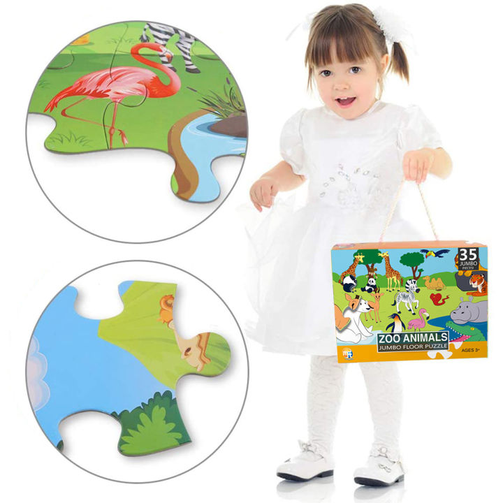 35%20Pcs%20Jumbo%20Jigsaw%20Puzzles%20For%20Kids%20Zoo%20Animals%20Floor%20Puzzle%20For%20Teenagers%20Fun%20and%20Challenging%20Family%20Game%20(Zoo%20Animals)%20-%20Image%204
