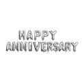 HAPPY ANNIVERSARY letters aluminum foil balloons (16 inch & 16 Pcs) For Anniversary Celebrations and Party Decorations. 