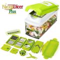 Pack of 12 High Quality Nicer Dicer 12 in 1 Salad Vegetable Fruit Slicer Shredder Cutter Peeler Chopper Kitchen Tool Set. 